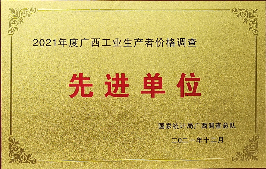 2021年價(jià)格調(diào)查先進(jìn)單位